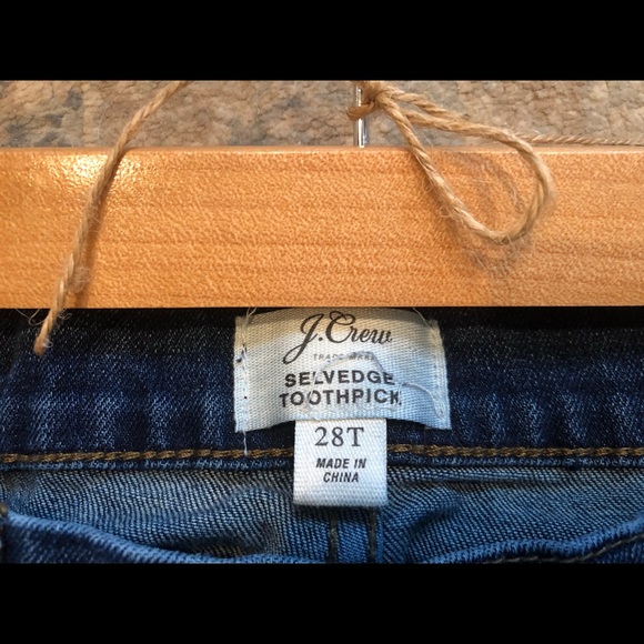 J.Crew Selvedge Toothpick 28T Denim Jeans - Picture 5 of 8